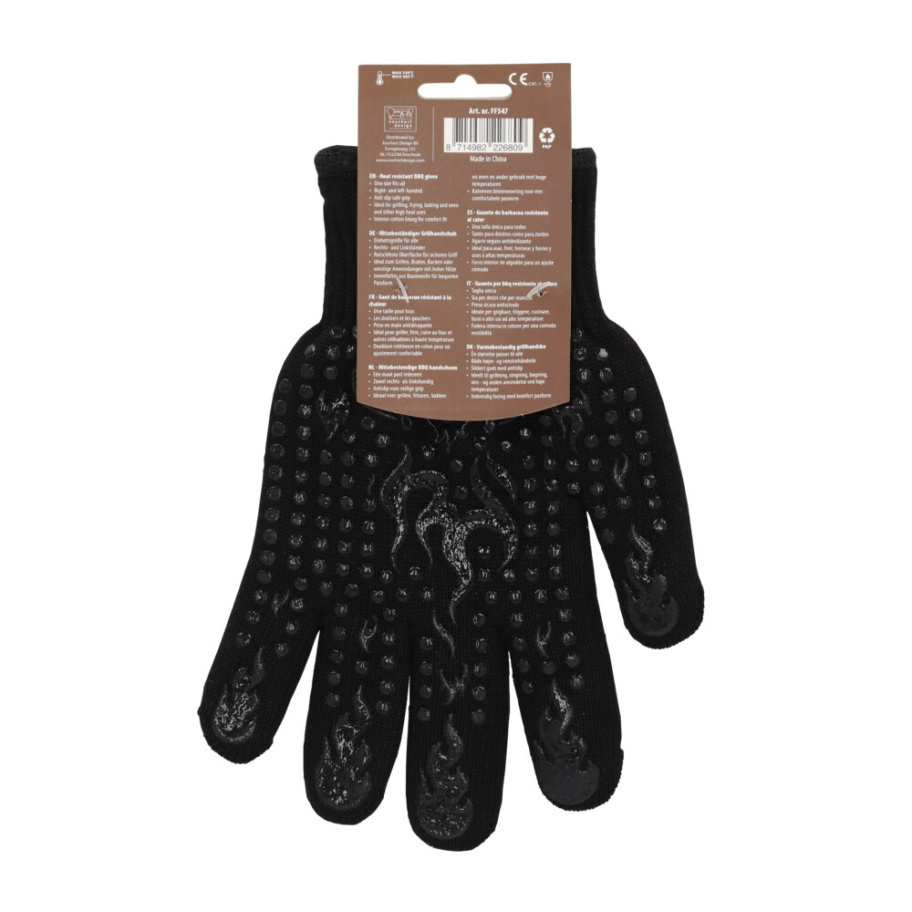 Esschert Design BBQ Handschoen Zwart