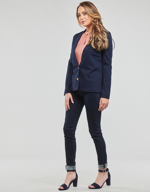 Vero Moda - VMEVA LS SLIM BLAZER W. GOLD BUTTON  GA - Marine