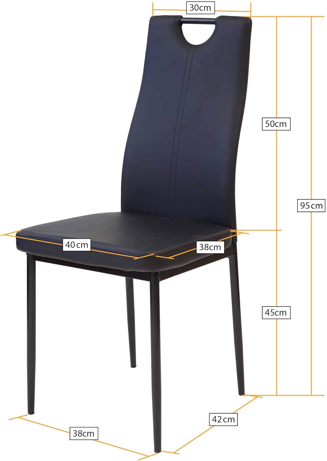 ALBATROS Esszimmerstühle 6er Set Salerno, Beige - Edles Italienisches Design, Kunstleder-Bezug, bequemer Polsterstuhl - Moderner Küchenstuhl, Stuhl Esszimmer oder Esstisch Stuhl
