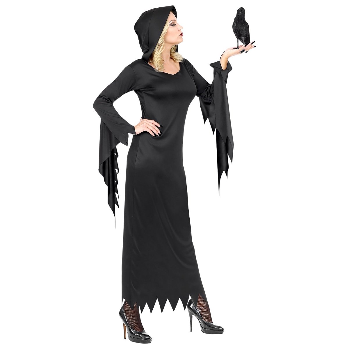 Halloween Jurk Zwart Dames Gotisische Koningin