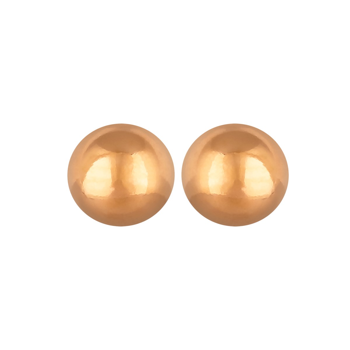 Boucles d'oreilles acier jaune boule 3MM