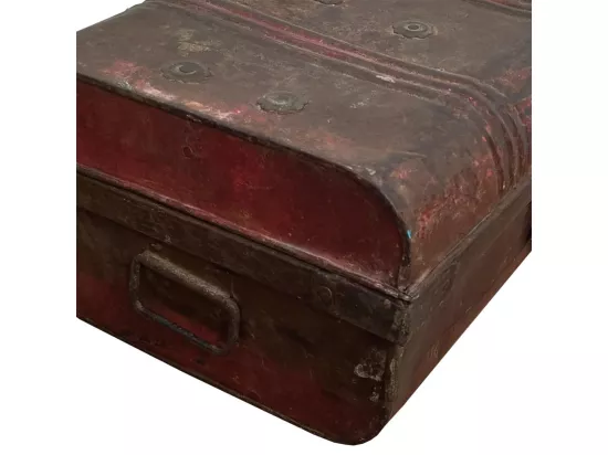 Valise en métal marron 59x32x21h