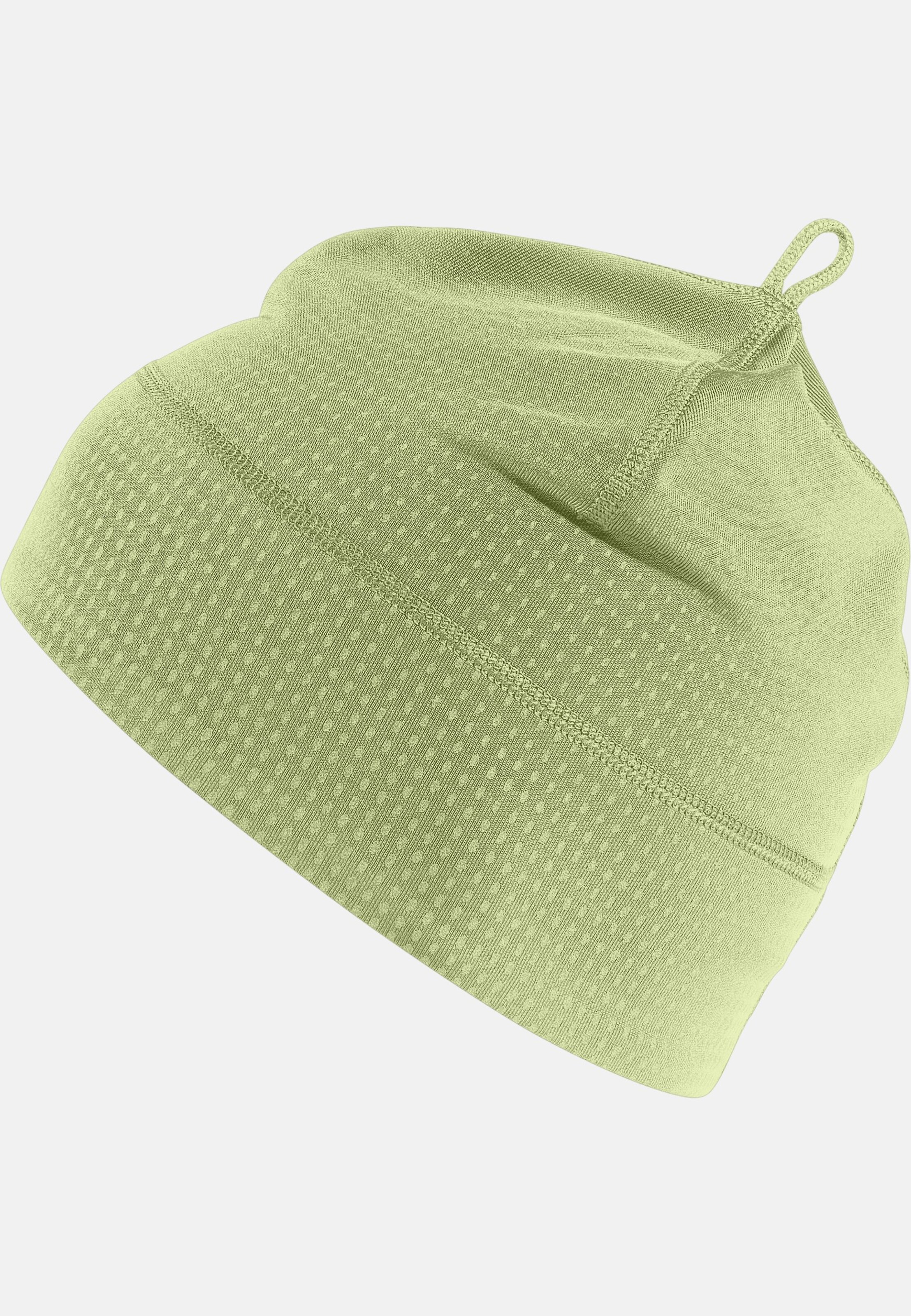 Polyknit Warm Mütze mit reflektierenden Details in shadow lime