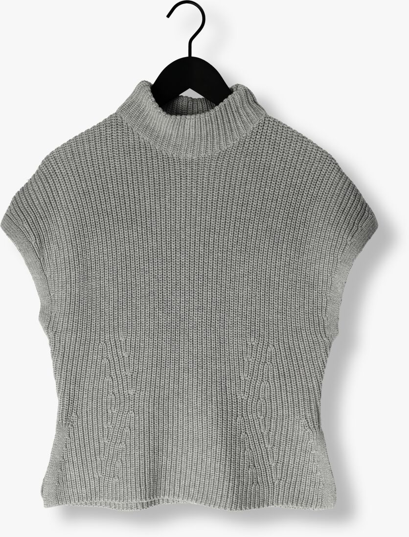 grijze mos mosh coltrui mmbiola bine knit vest