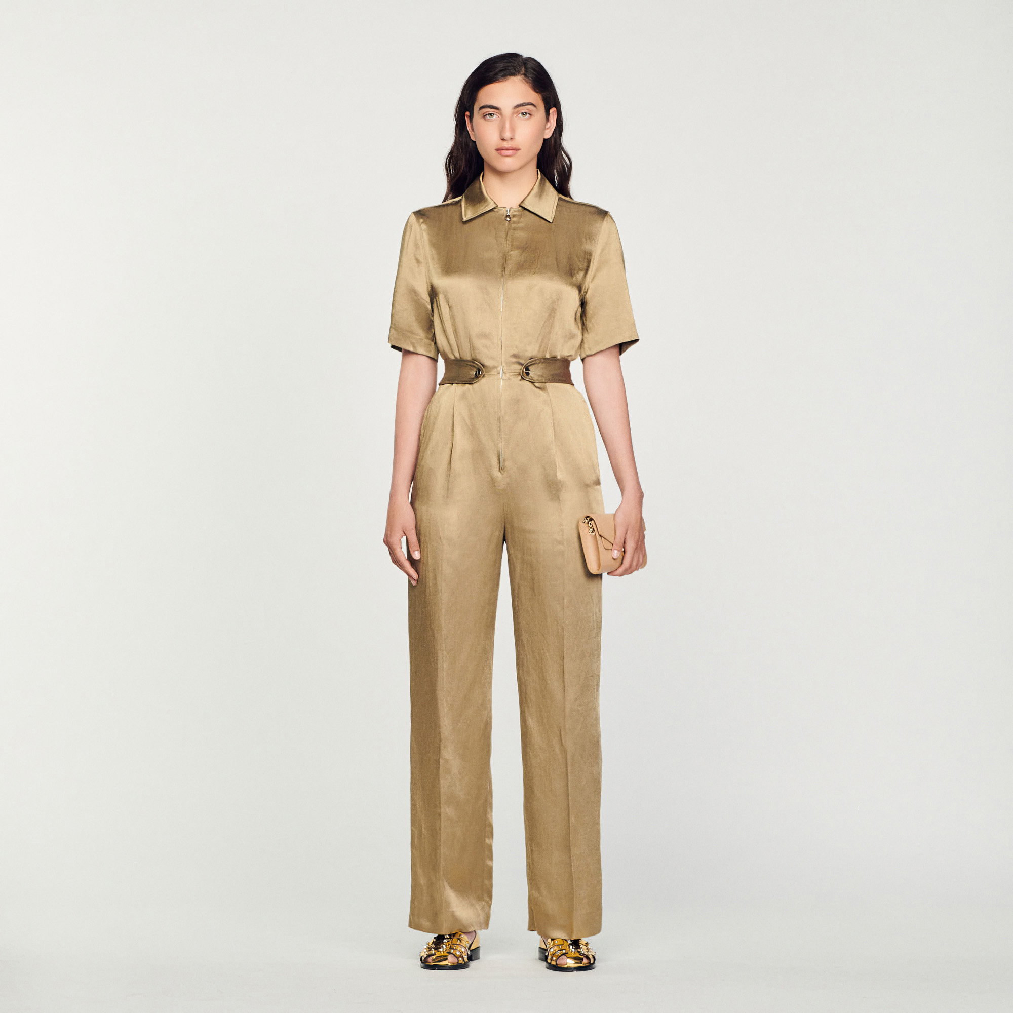 Combinaison pantalon en satin