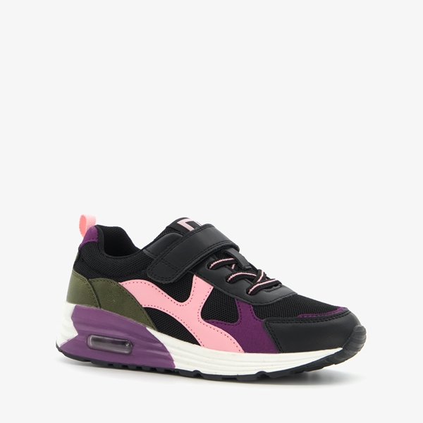 Blue Box meisjes sneakers zwart/paars met airzool
