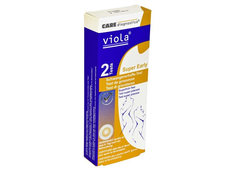 Viola Schwangerschaftstest Super Early 2 Stück Schwangerschaftstest Superfrüh, analog, 2 Stück