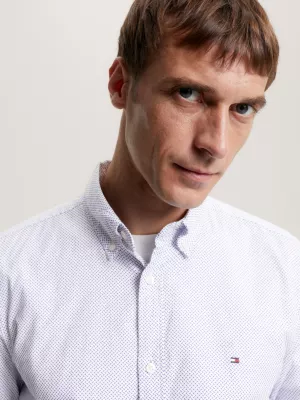 Camisa Slim Fit com Microestampa