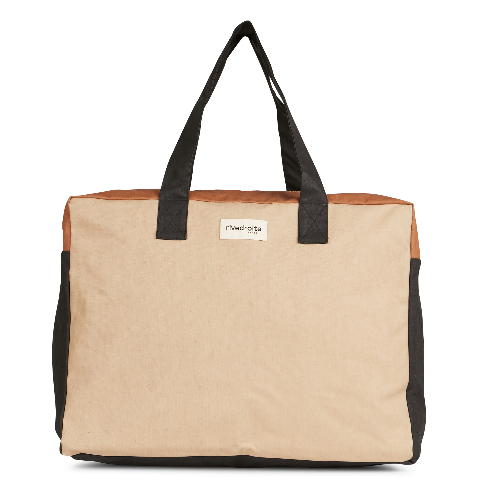 ELZEVIR - Sac de voyage en coton recyclé | Beige