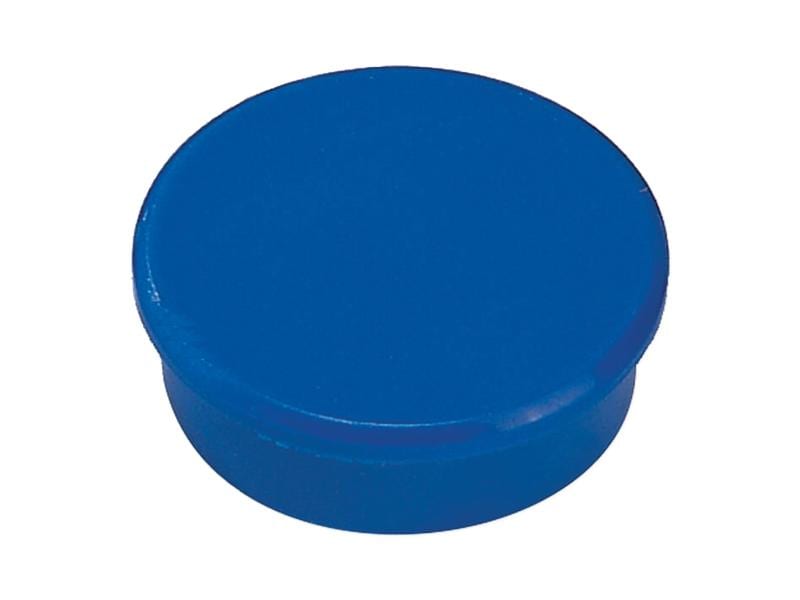 Berec Haftmagnet Ø 20 mm, 10 Stück, Blau Signalmagnete für die Anwendung auf Plantafeln und zur Anbringung von Notizen