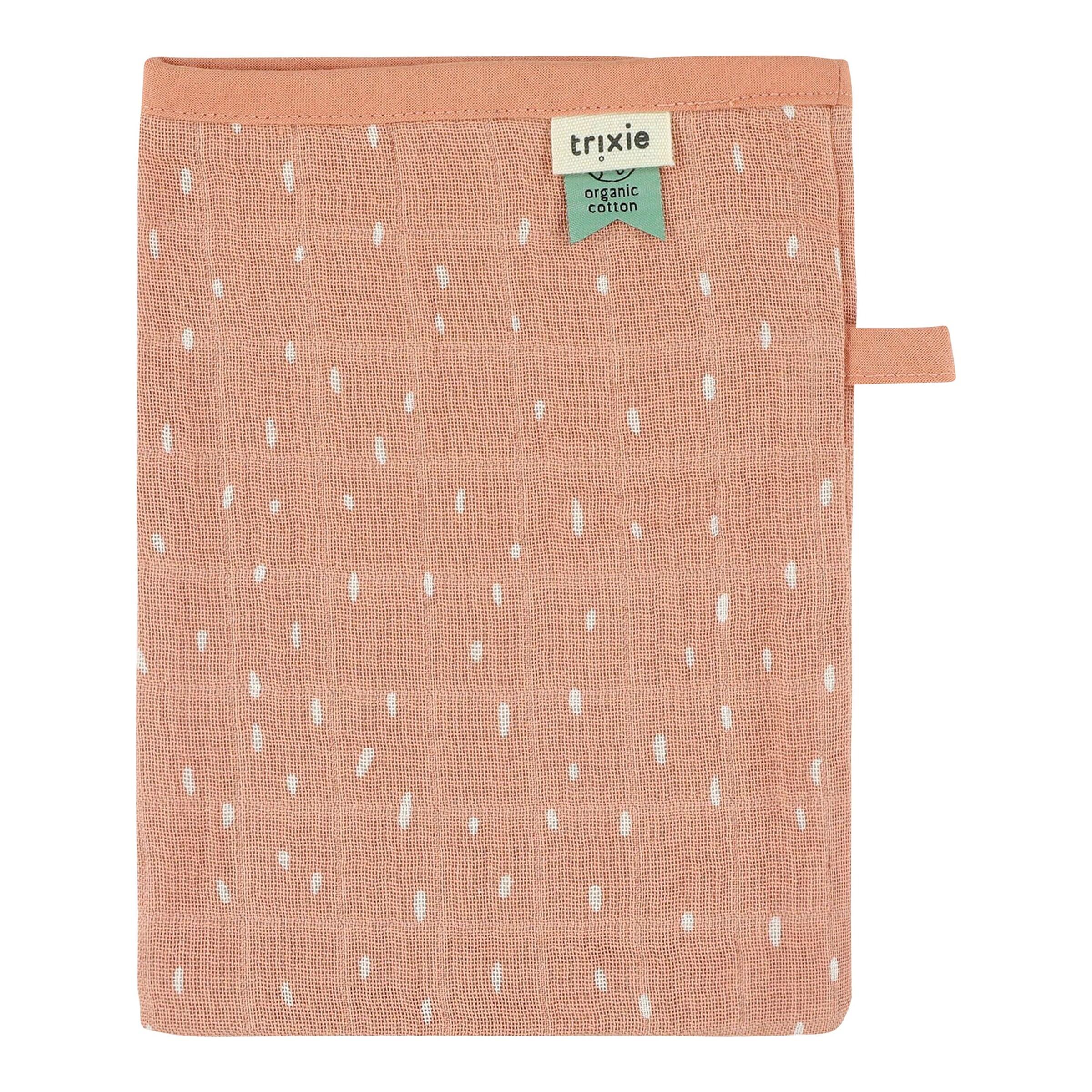 trixie 3er-Pack Waschlappen aus Mull Rosy Rabbit