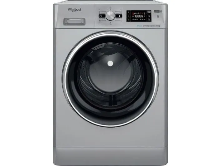 Whirlpool AWG 1114SD - Vaskemaskine - bredde: 59.5 cm - dybde: 60.5 cm - højde: 85 cm - frontbetjening - 71 liter - 11 kg - 1400 rpm - sølv