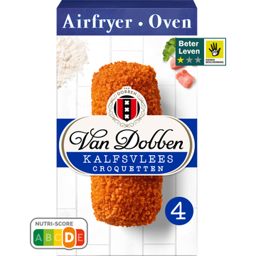 Van Dobben Airfryer - Oven Kalfsvlees Croquetten 4 x 80 g