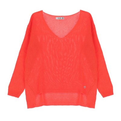 Pull femme Maille Unie Asymetrique PLEASE