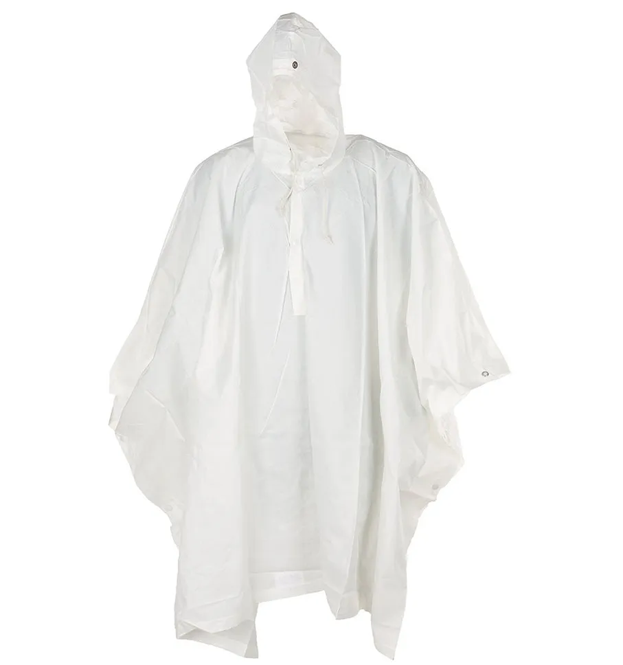 Schweizer Armee -  Schweizer Poncho weiß neuwertig