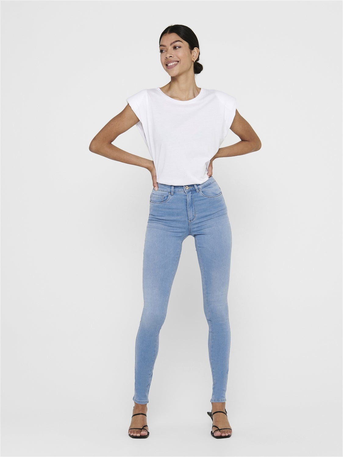 ONLROYAL Hohe Taille Skinny Fit Jeans Light Blue Denim