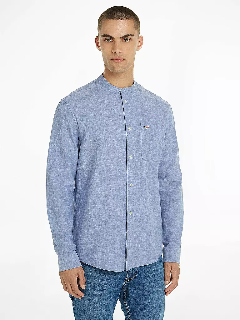TOMMY JEANS Hemd Regular Fit  hellblau