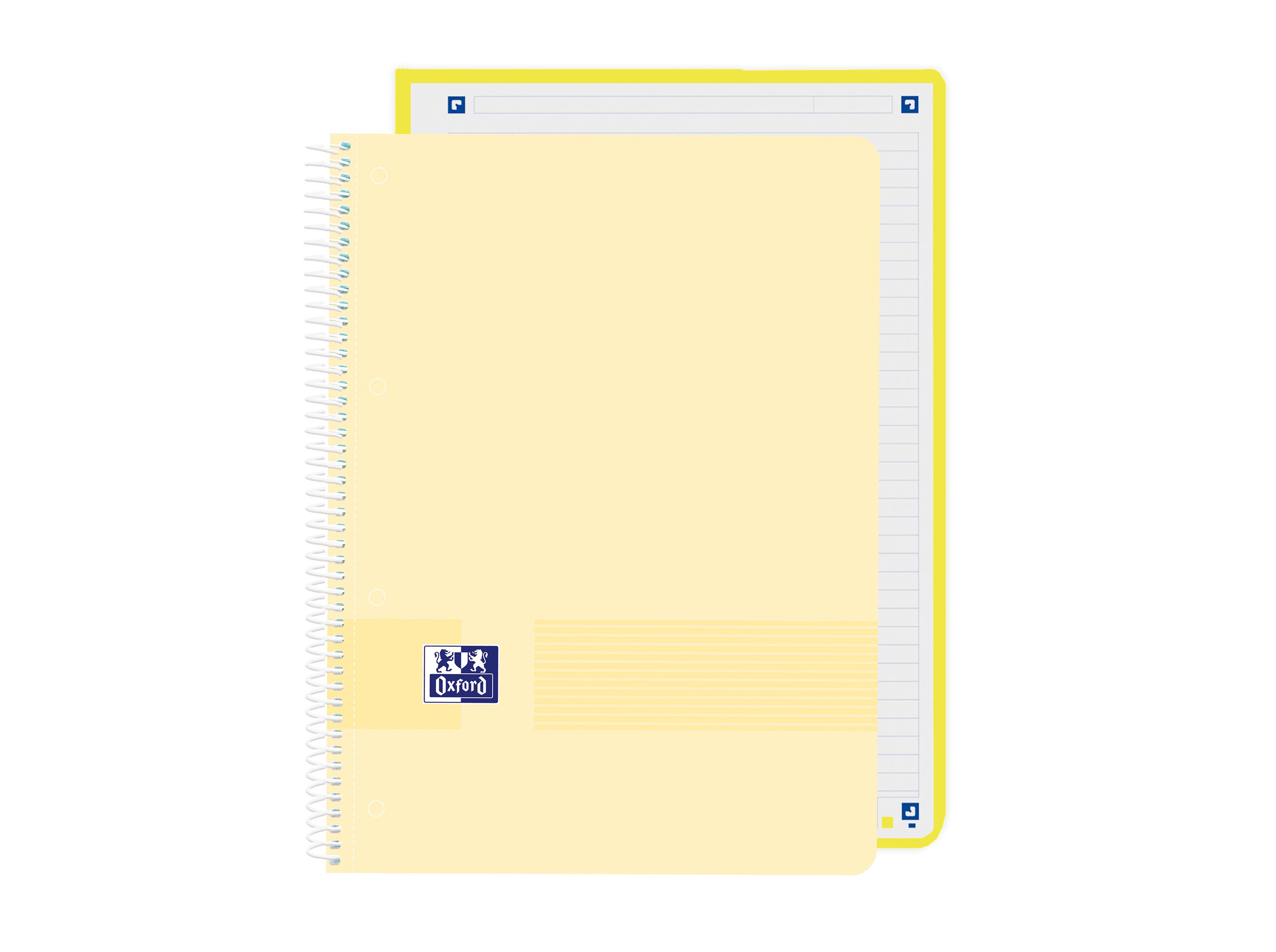 CADERNO ESPIRAL A4 PAUTADO PP OXFORD LIVE&GO PASTEL 80 FOLHAS CORES SORTIDAS