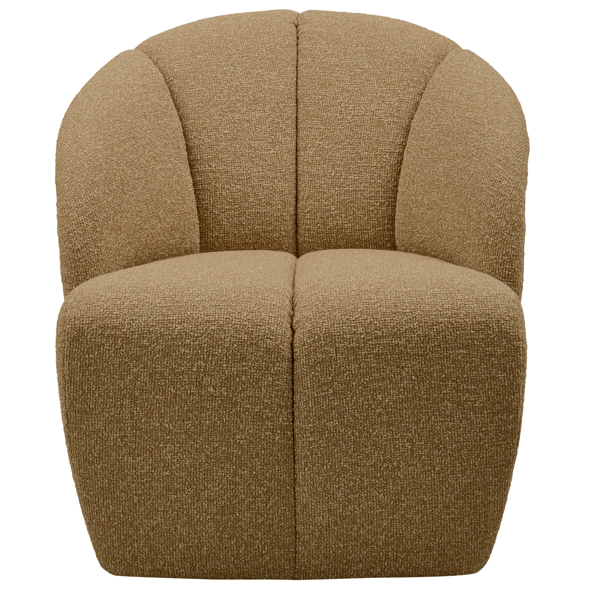 Draaifauteuil Mojo Mojo Draaifauteuil - Bouclé - Geel/Bruin Melange