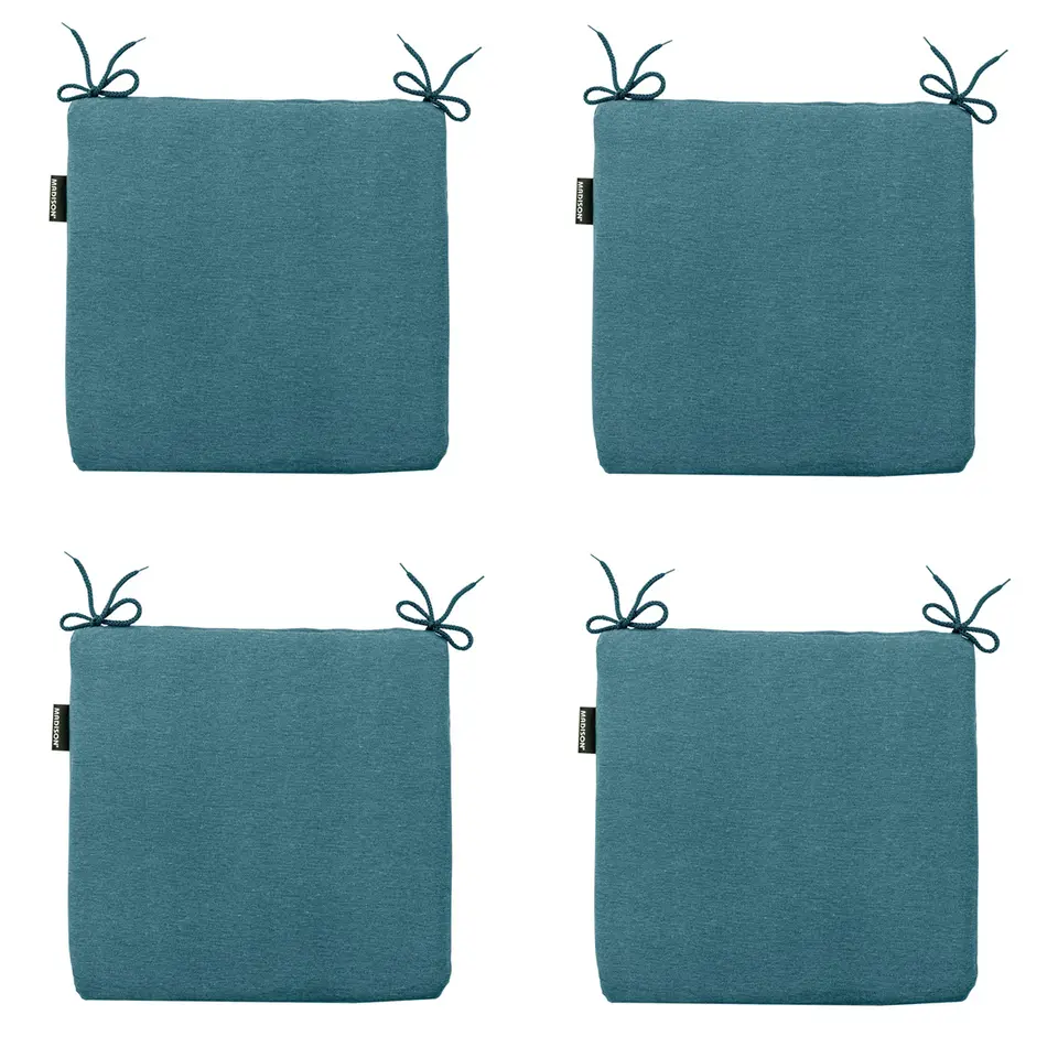 Madison - Zitkussen Panama sea blue - Ca. 40x40 cm - Set van 4