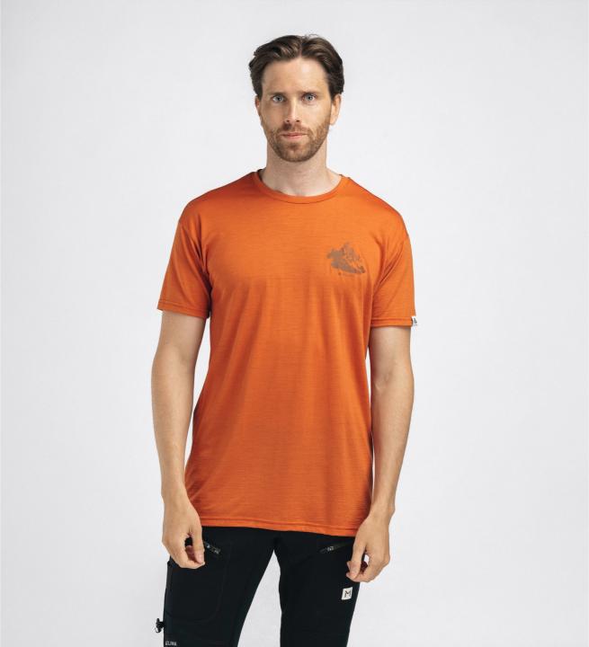 Aclima LightWool 140 Classic Tee Mountain Apricot Orange