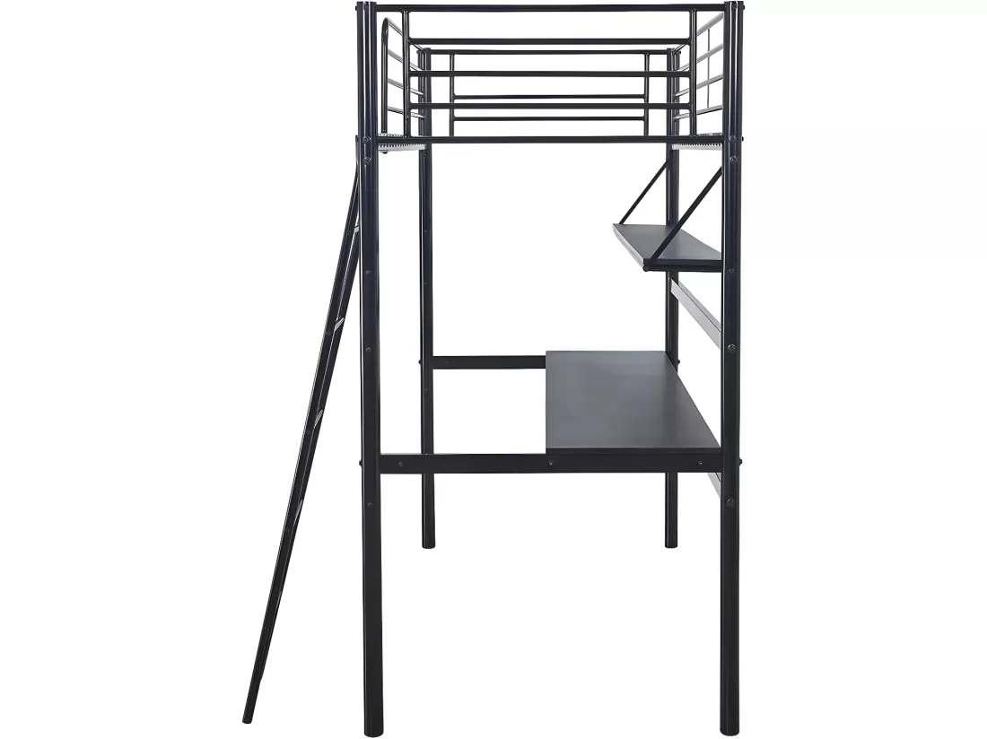 Lit mezzanine avec bureau 