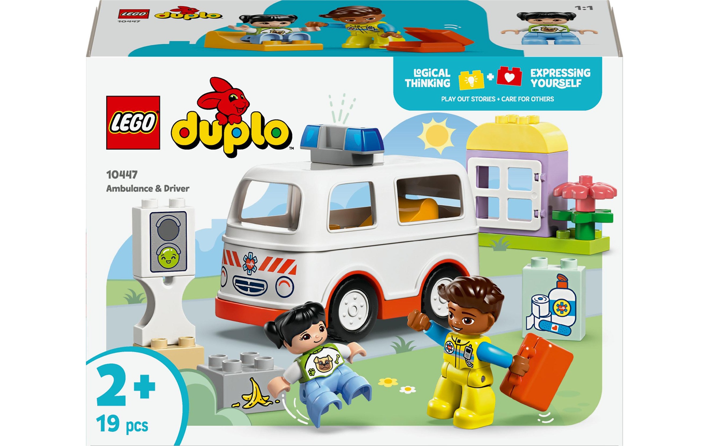 LEGO® Spielbausteine »DUPLO® Rettungswagen mit Fahrer 10447«
