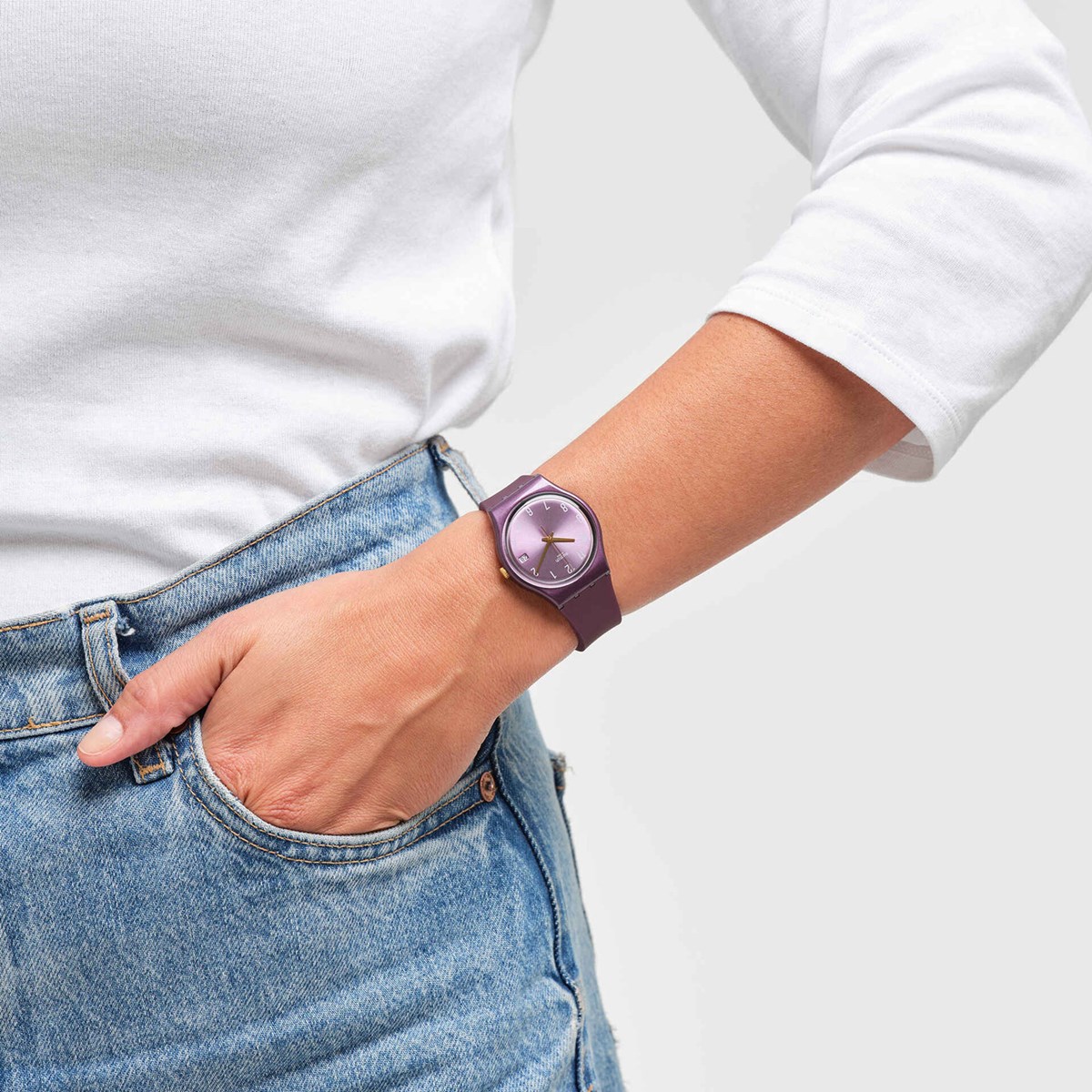 Montre femme Swatch Pearlypurple