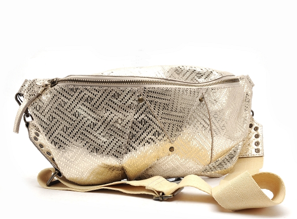 Pieces ville accessoires pcmilla leather bumbag fc or