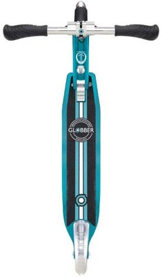 Globber Flow Element Lights Chrome Finish Sparkesykkel, Aqua Blue