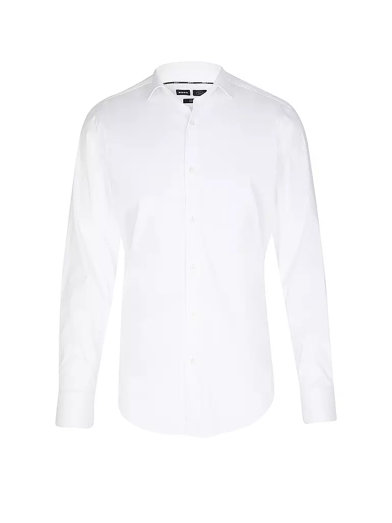 BOSS Hemd Slim Fit P-HANK weiss