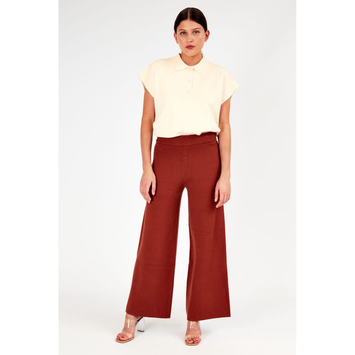 Veritas-Loungewear broek effen knit