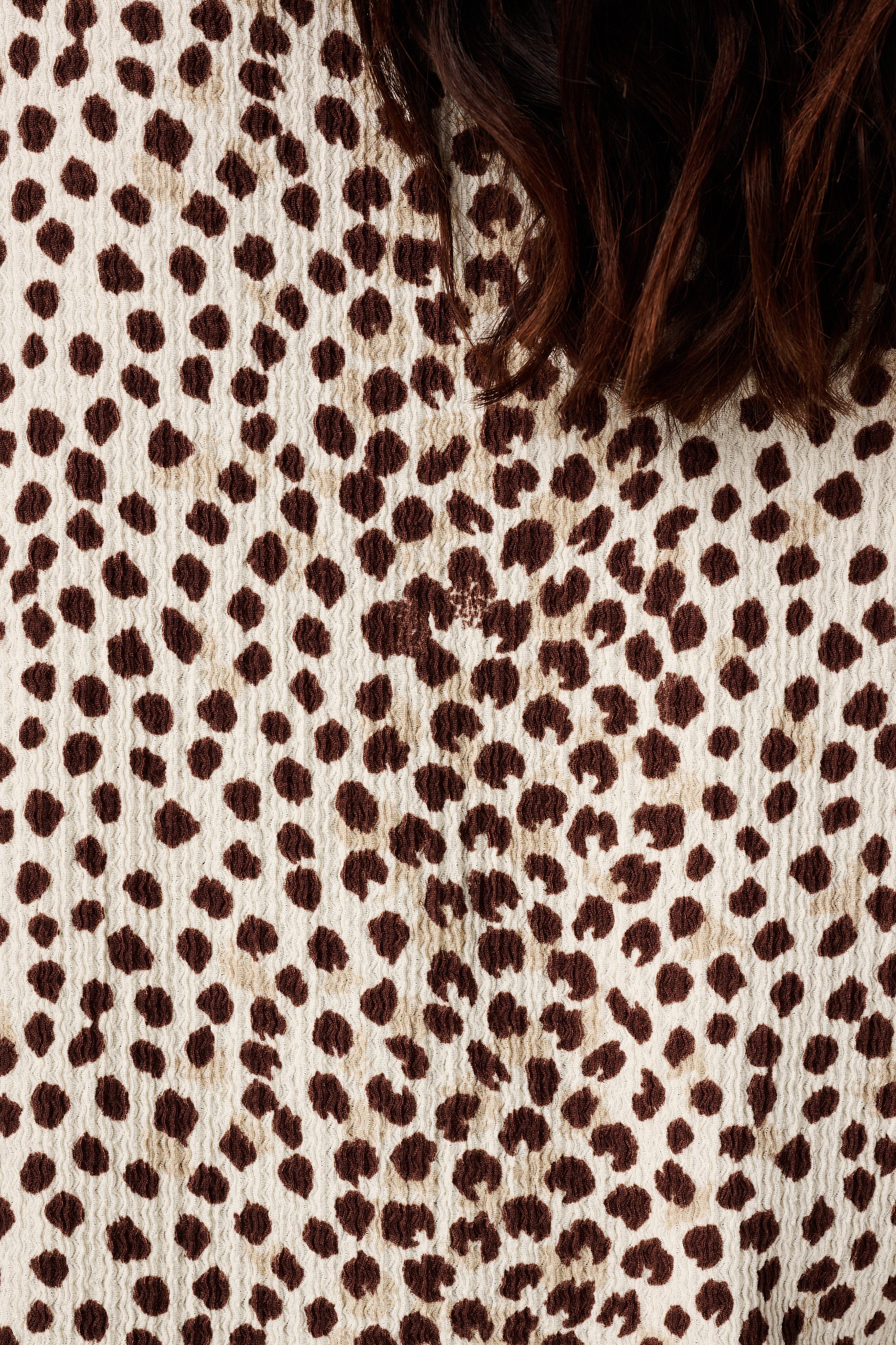Top met sierlijke print Multi brown