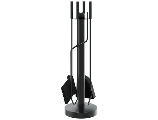 VIDAXL - Accessoires cheminée Set d’outils de cheminée 5 pcs 18x56 cm acier
