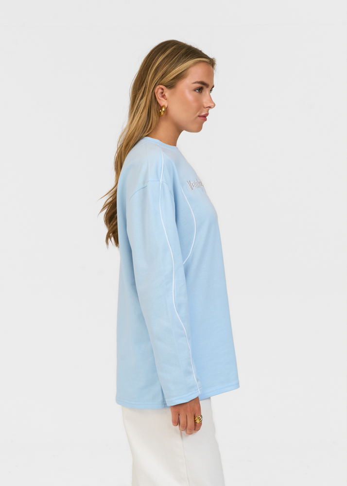 Venice longsleeve lichtblauw