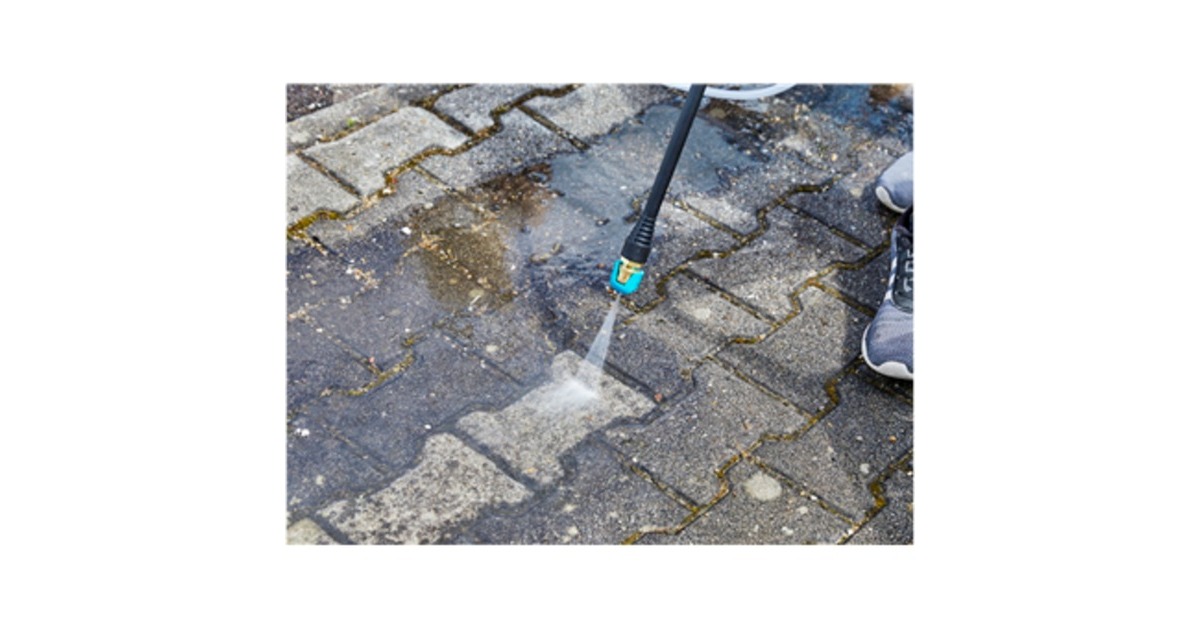 GARDENAAquaClean 24/18 V P4A solo drukreiniger  (Grijs/turquoise, 14800-55, Accu niet inbegrepen)
