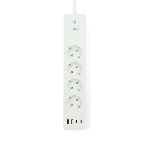 SmartLife Power Strip | Wi-Fi | Hybrid (CEE 7/7) / USB A / USB-C™ | 16 A | 3680 W | 2.00 m | 0 - 55 °C | Android™ / IOS | Hvit