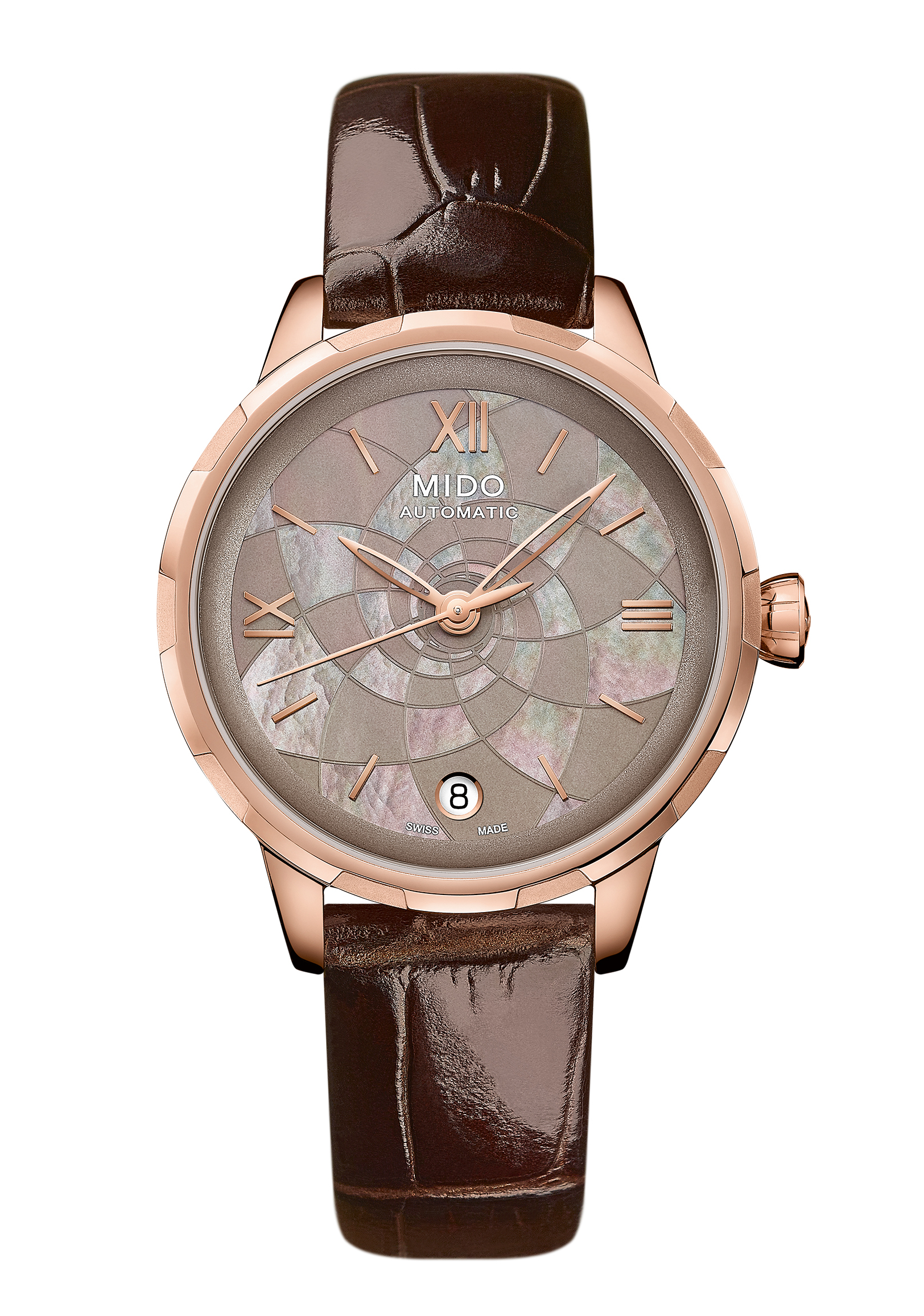 Mido Rainflower Automatik Damenuhr Perlmutt