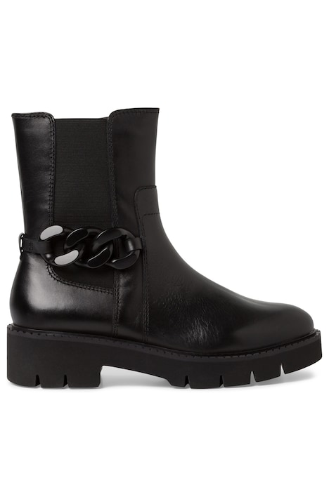 Leder-Chelseaboots, Tamaris Comfort, Zierschnalle, Weite H