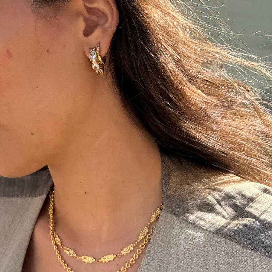 Sistie2ND Loops Creoles Gold Plated 16mm