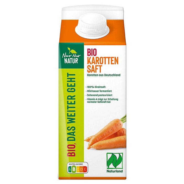 NUR NUR NATUR Bio-Gemüsesaft 500 ml, Karotte