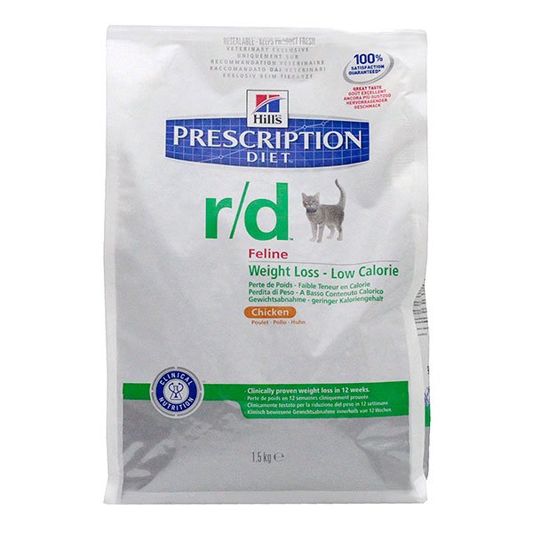 Chat r/d Weight Loss Low Calorie poulet 1,5kg