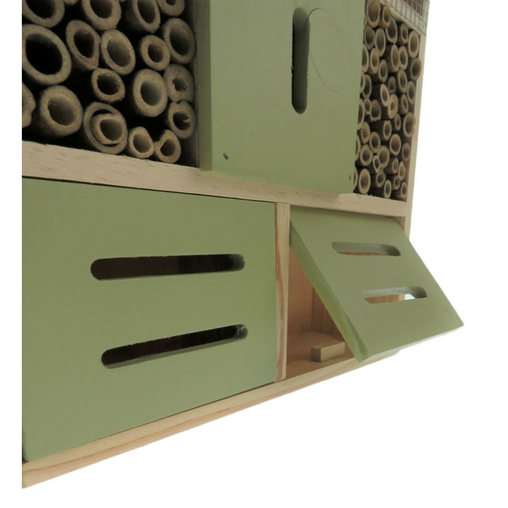 Hôtel pour insectes l, 30 x 10 x hauteur 35.5 cm, insectes