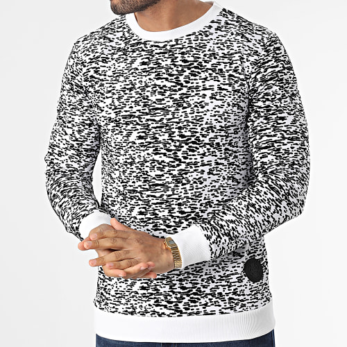 Sweat Crewneck VS Blanc Noir