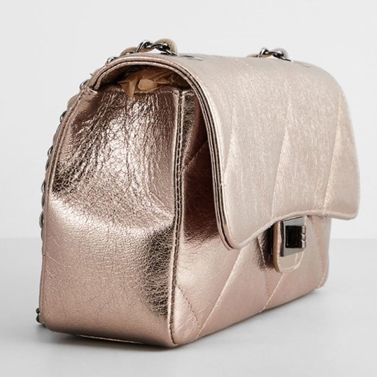 Christian Laurier Sac bandoulière en Cuir Lena doré foncé - 27x15x8 cm