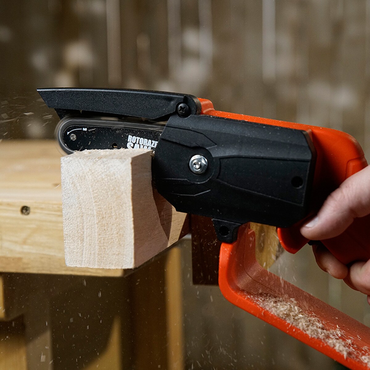Best Direct® Mini Akku Kettensäge - Handkettensäge Rotorazer Mini Chainsaw