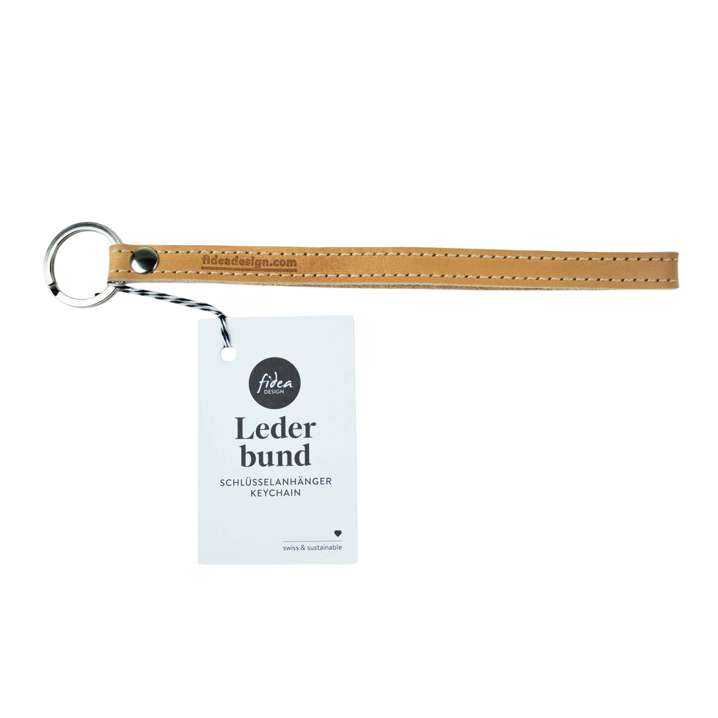 Schlüsselanhänger aus Leder Lederbund mittel