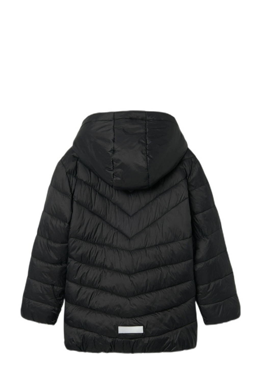 NAME IT gewatteerde winterjas NKFMONAY zwart