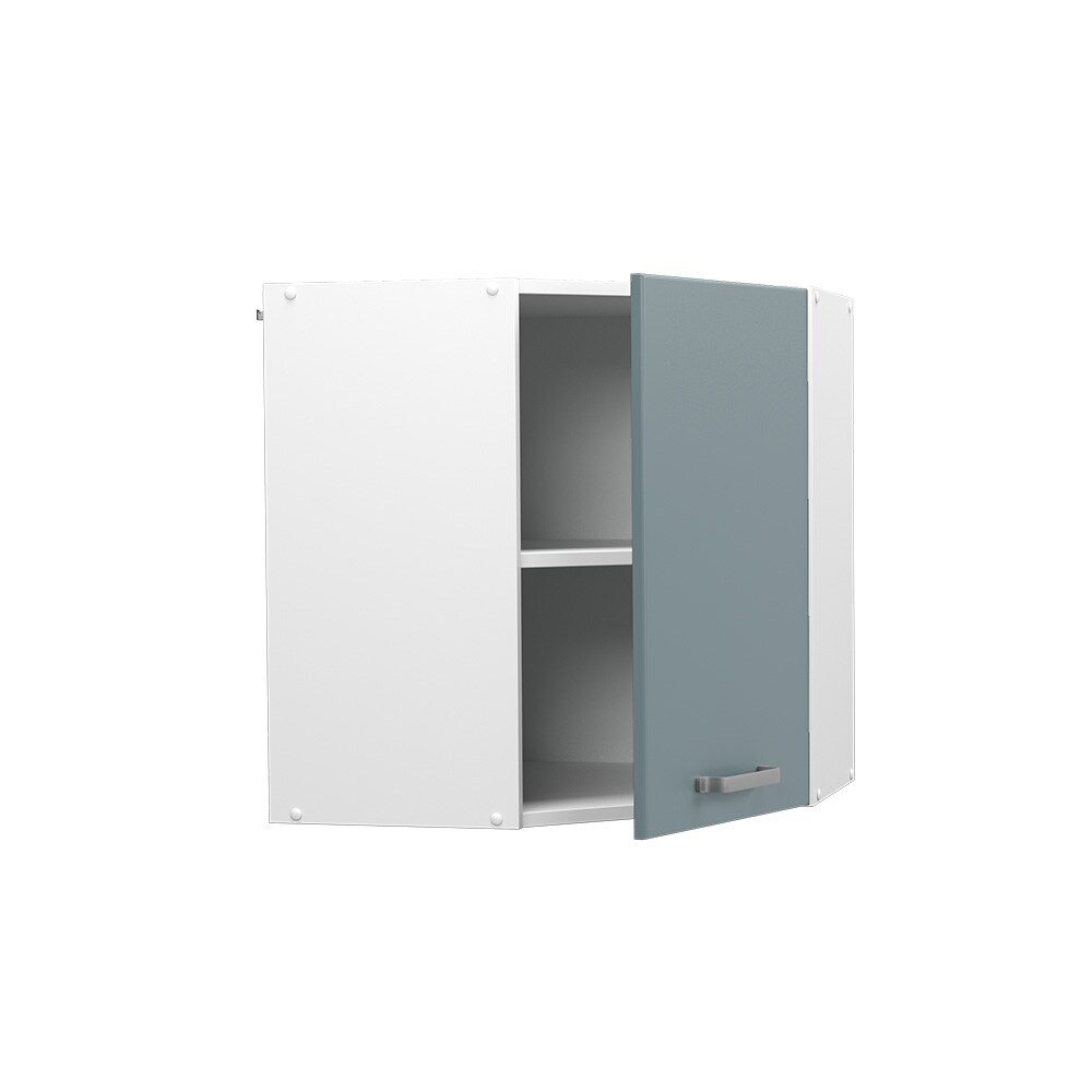 Vicco Eckhängeschrank Küchenschrank R-Line Solid Weiß Blau Grau 57 cm modern