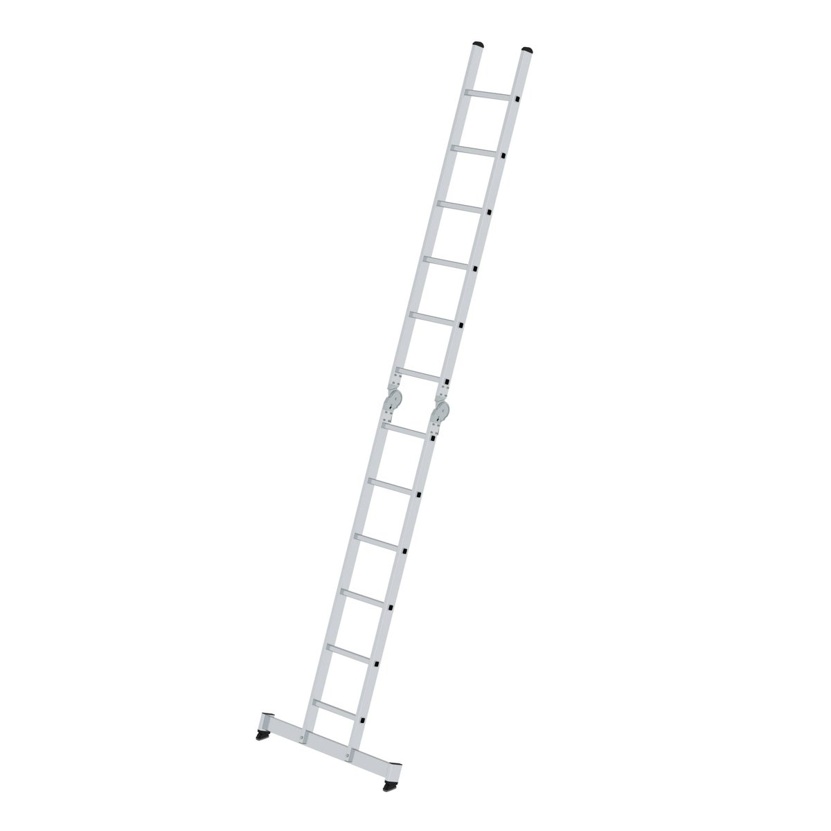 PROREGAL 2-delige opvouwbare ladder met dwarsbalk, 2 x 6 sporten